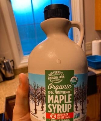 100% pure vermont organic maple syrup, dark color robust taste - Produit - en