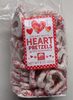 Creamy White Heart Pretzels - Product