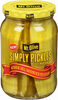 Mt olive simply pickles kosher dill sandwich stuffers - Product