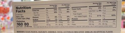 Mini cups - Nutrition facts
