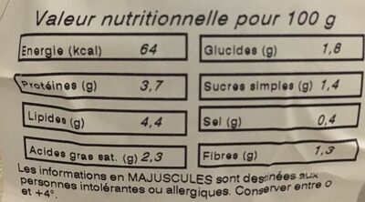 Salade Grecque - Nutrition facts - fr