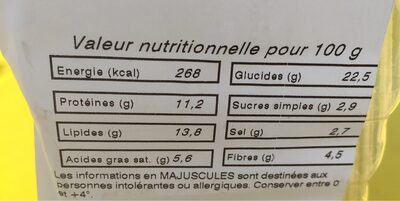 Club Rosette - Nutrition facts - fr