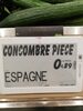 Concombre d'Espagne - Product