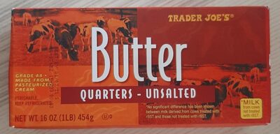 Butter Quarters Unsalted - Product