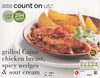 grilled Cajun chicken breast, spicy wedges & sour cream - Product