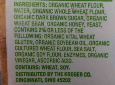 Wheat bread - Ingredients