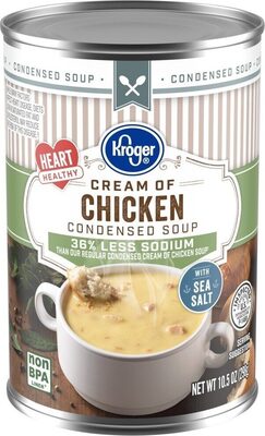 Calories in  Heart Healthy Cream Of Chicken Condensed Soup