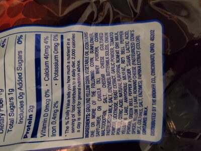 nacho cheese chips - Ingredients