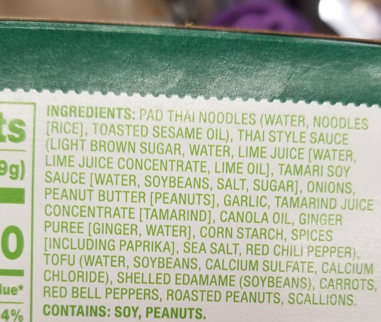 Tofu Pad Thai - Ingredients