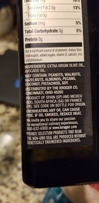 Premium olive & avocado oil blend - Ingredients