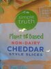 Simple truth plant based non-dairy cheddar style slices - Product