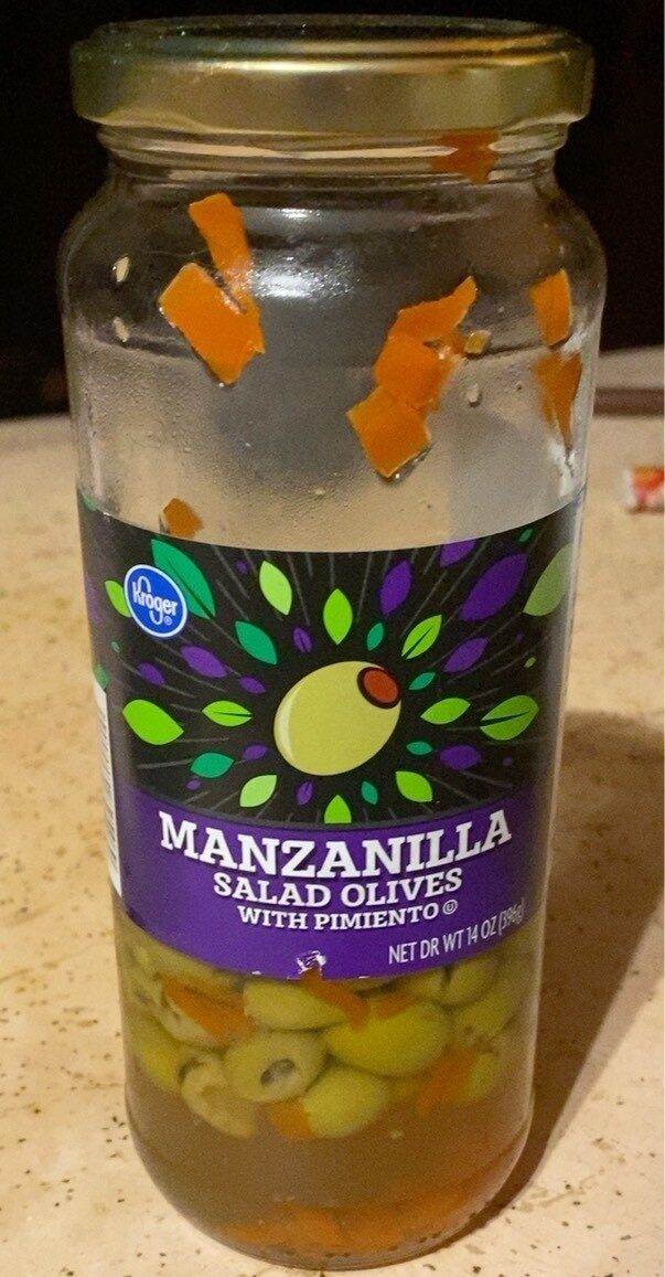 Manzanilla Salad Olives With Pimiento - Produit - en