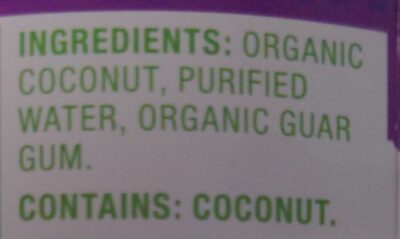 Coconut Milk - Ingredients