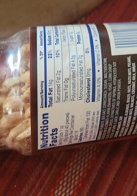 Dry roasted lightly salted peanuts - Nutrition facts