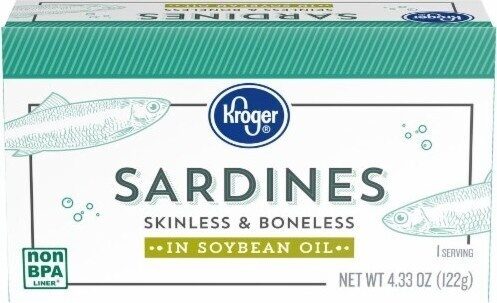 Skinless & boneless sardines in soybean oil - Product