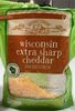 Wisconsin extra sharp cheddar shredded cheese - Product