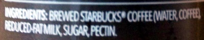 Starbucks Medium Roast Latin American Blend Iced Coffee 11 Fluid Ounce Glass Bottle - Ingredients