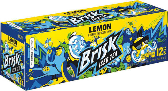 Lipton brisk lemon iced tea - Producto - en