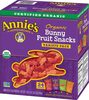 Annie's organic bunny fruit snacks variety pouches - Producto