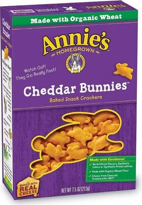 Cheddar bunnies baked snack crackers - Producte - en