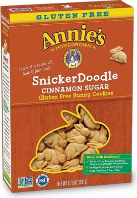 Annies gluten free snickerdoodle bunny cookies bunny cookies - Product