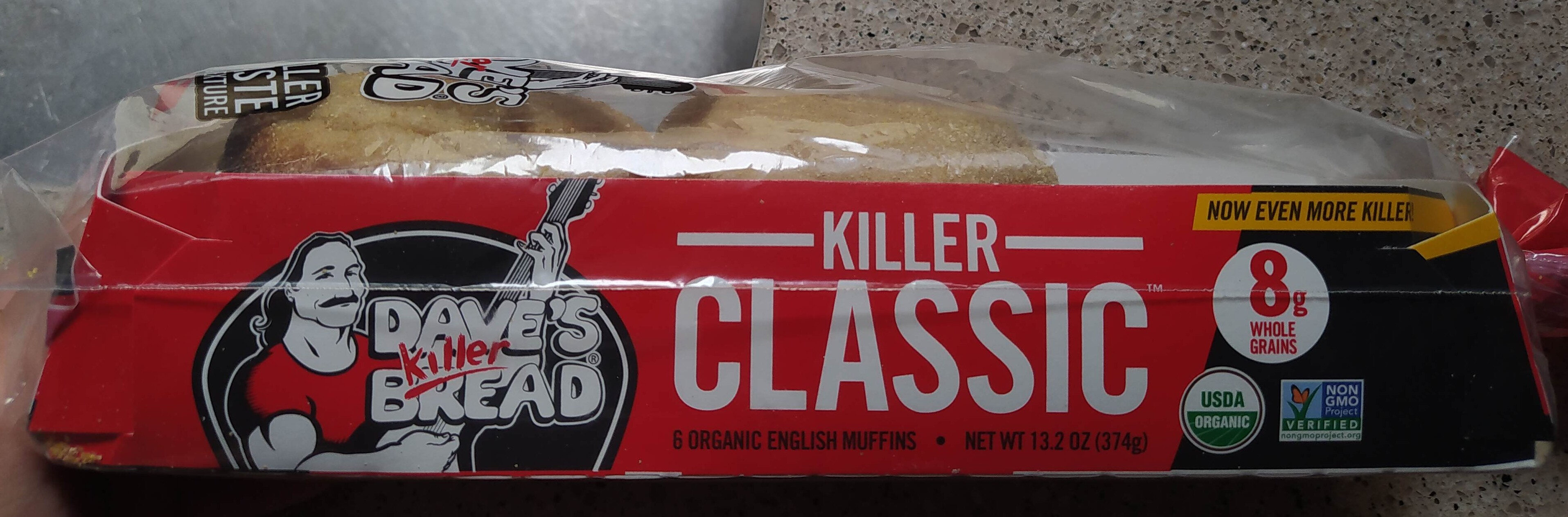 Killer classic organic english muffins, killer classic - Product