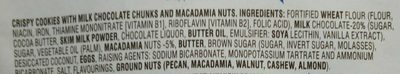 Chocolate Chunk Milk Chocolate Macadamia Crispy Cookies - Ingredients