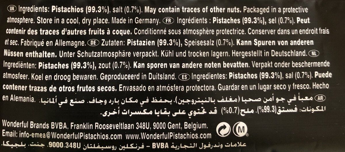 Pistachios - Ingredients - fr