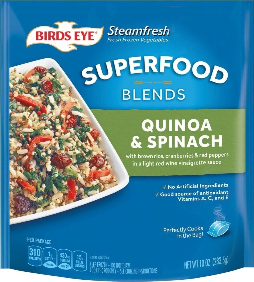 Bird's eye superfood blends quinoa & spinach - Product