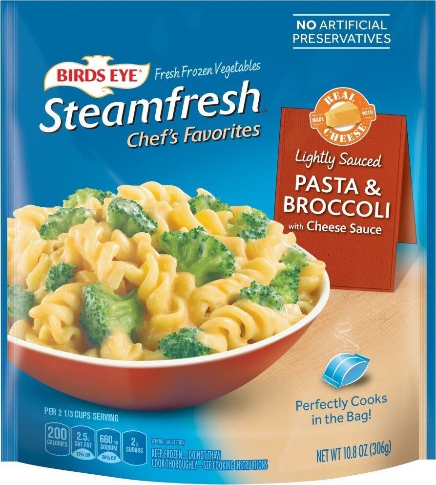 Steamfresh chef's favorites pasta & brocccoli in cheese sauce - Product