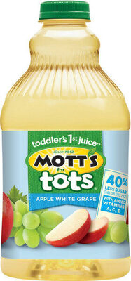 Tots apple white grape juice beverage