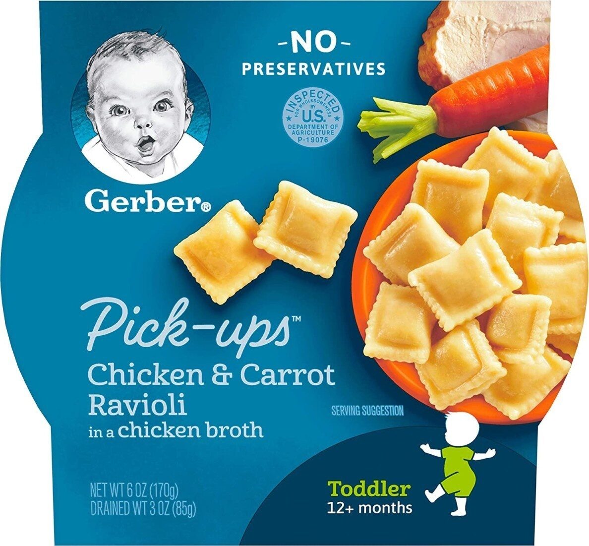 Graduates pasta pickups chicken and carrot ravioli - Product