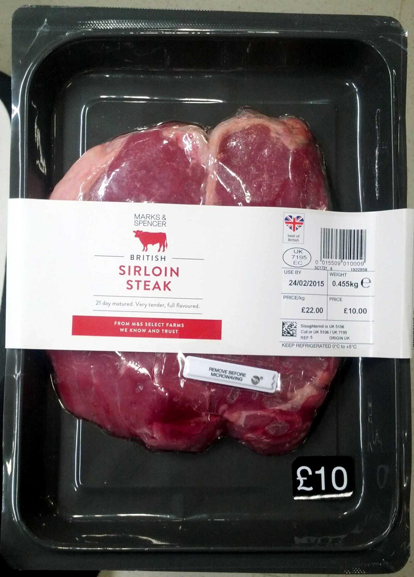 British Sirloin Steak - Producto - en