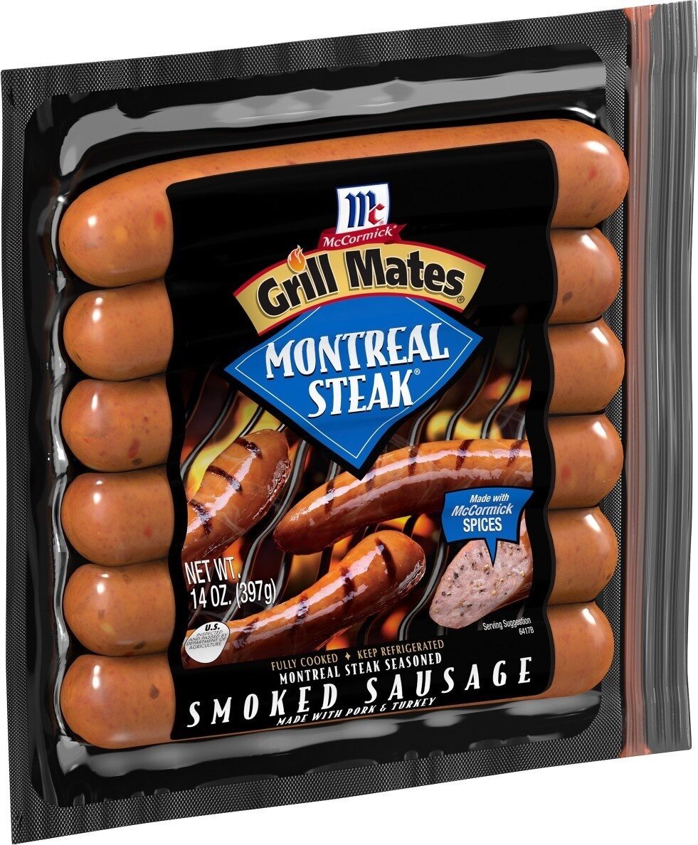 Montreal Steak Seasoned Smoked Sausage - Product