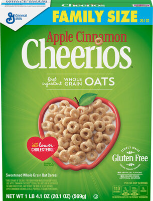 Apple cinnamon whole grain oat cereal - Product