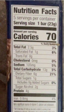 General mills calorie chocolate peanut butter chewy bars - Información nutricional