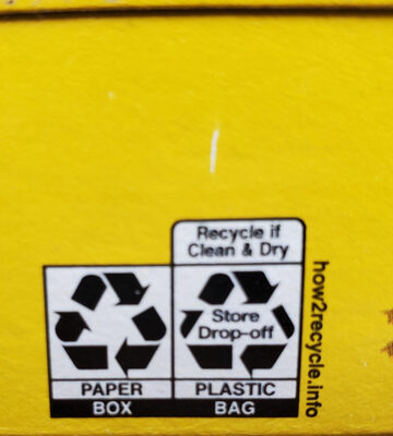 Cheerios - Recycling instructions and/or packaging information