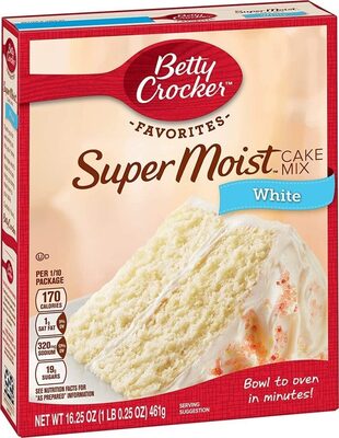 Super moist cake mix white pudding in the mix by betty crocker - Product