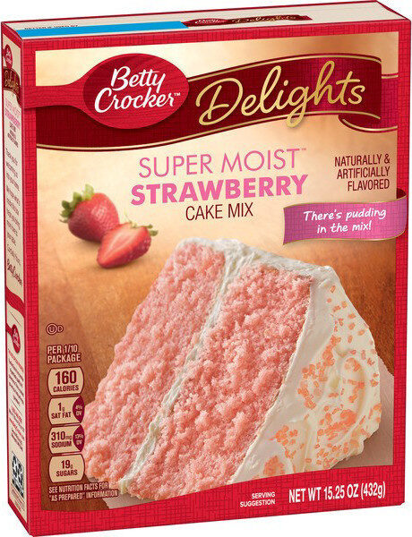 Super Moist Strawberry Cake Mix - Prodotto - en
