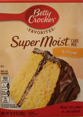 Super Moist Yellow Cake Mix - Product