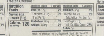 Frosted Cheerios Cereal - Voedingswaarden - en