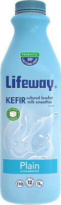 Kefir plain low fat milk smoothie - Product
