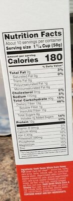Kashi GO Rise - Nutrition facts
