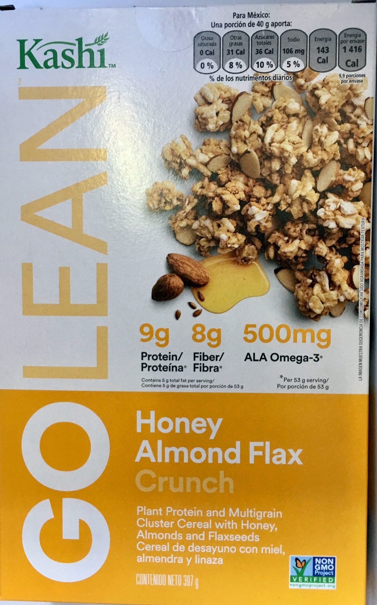 Go honey almond flax crunch breakfast cereal - Producto