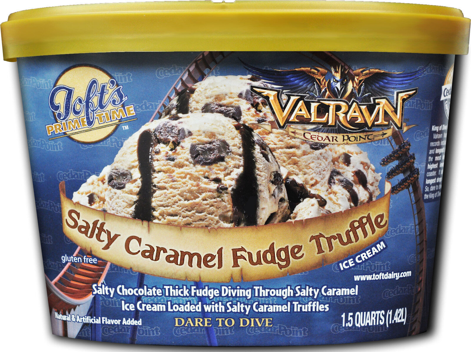 Salty Caramel Fudge Truffle Ice Cream - Product