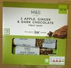 3 Apple, Ginger & Dark Chocolate Treat Bars - Produit