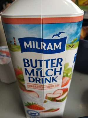 Buttermilch Drink Rhabarber-Erdbeer - Product - de