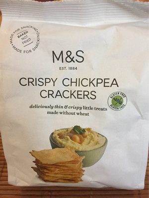 Crispy chickpea crackers - Product - fr