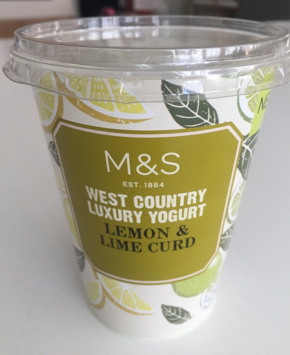 West country luxury yogurt lemon and lemon curd - Produit