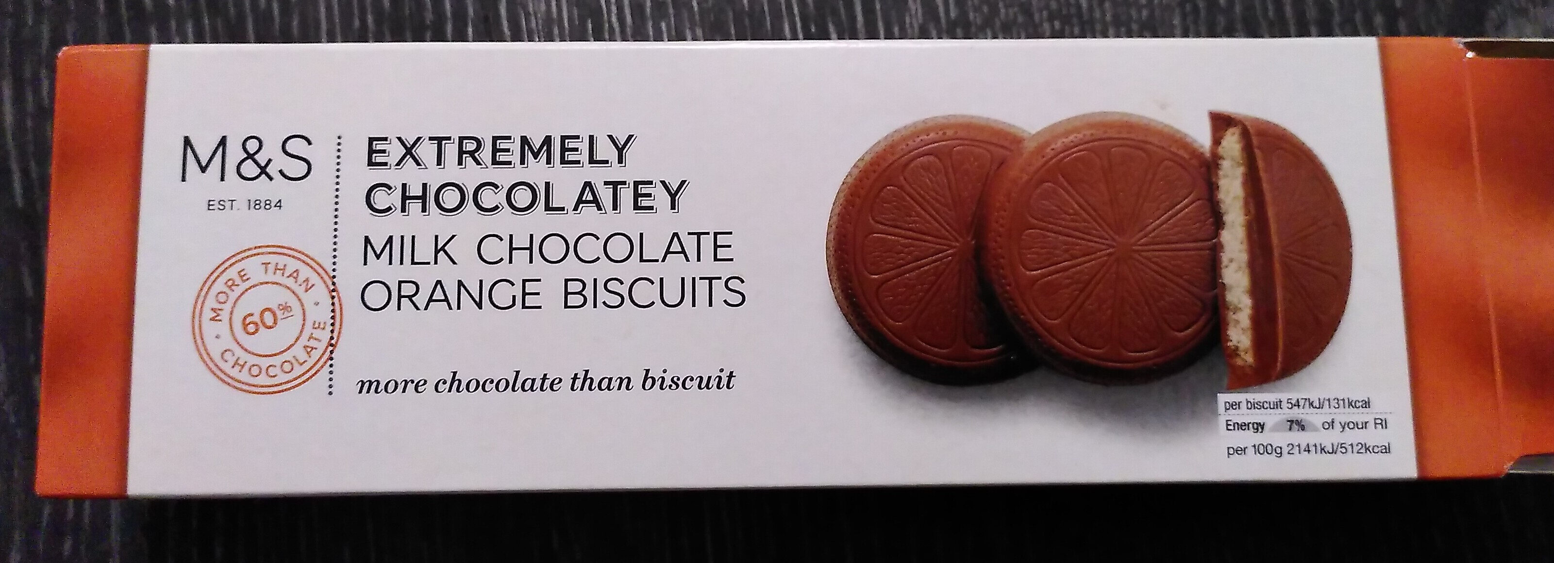 Extremely Chocolatey Milk Chocolate Orange Biscuits - Product
